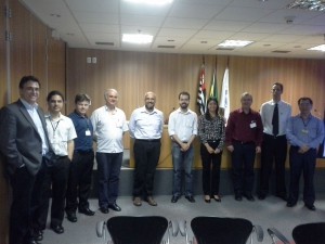 All speakers (l-r): Prof. Marcelo Zuffo, USP, Prof. Dr. Marcos Antonio Simplicio Junior, Dr. Jean Everson Martina, Universidade Federal de Santa Catarina, Dr. Jean Everson Martina, Universidade Federal de Santa Catarina, Prof. Ricardo Dahab, UNICAMP, Prof. Diego F. Aranha, University of Brasília, Prof. Priscila Solis-Barretto, University of Brasília, Mr. James Clarke, WIT-TSSG, Prof. Antonio Marcos Alberti, INATEL, Prof. Sergio Kofuji, USP. Missing from Photo:Guillaume Ernst – IRD (Brasilia), Paulo Siqueria– CNPq (Brasilia), Prof. Paulo E. Lovato, IBE (Instituto Brasil Europa)